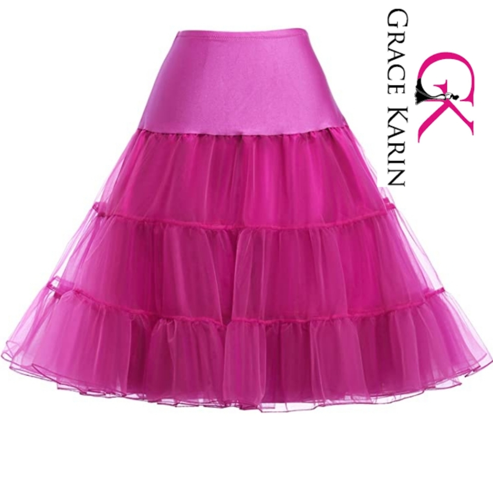 GRACE KARIN Womens 50s Vintage Petticoat Net Underskirt (FIRST PIC)